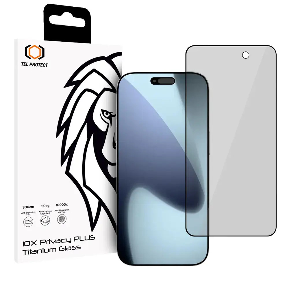 Tempered glass Tel Protect 10X Privacy
