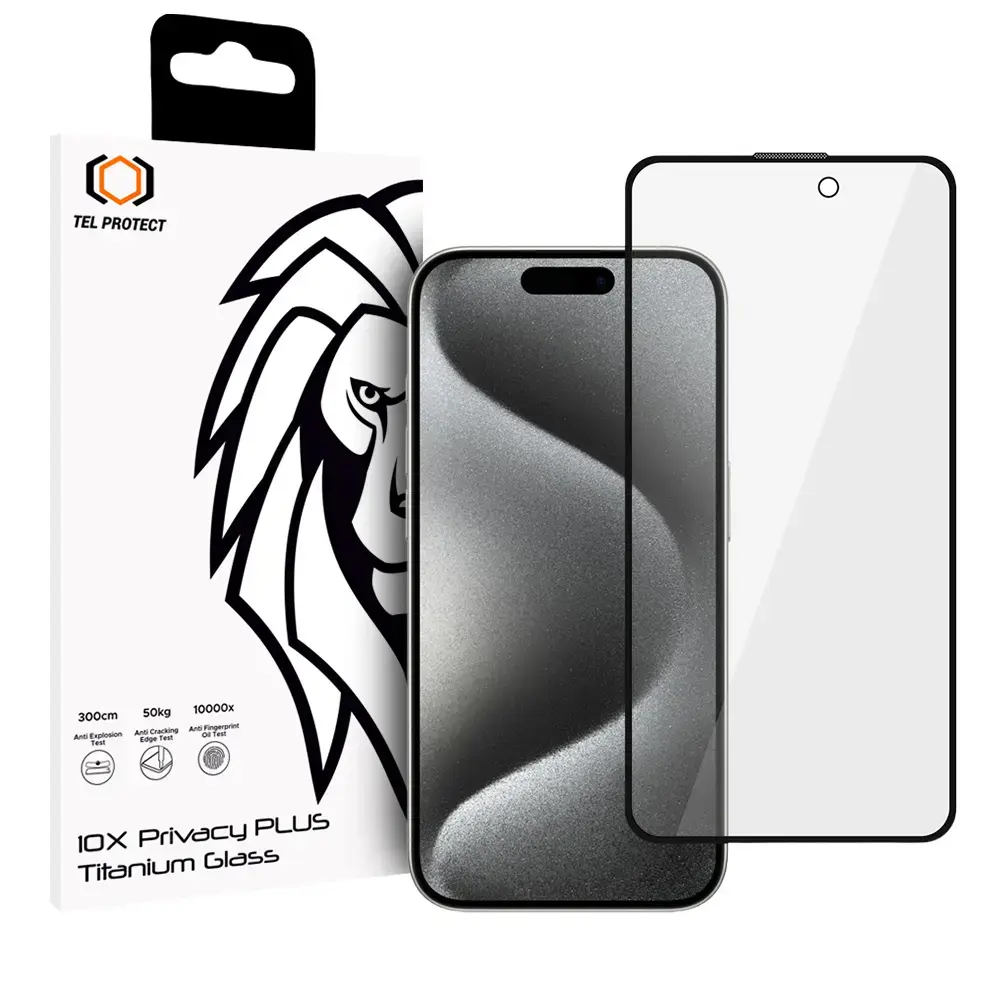 Tempered glass Tel Protect 10X Privacy
