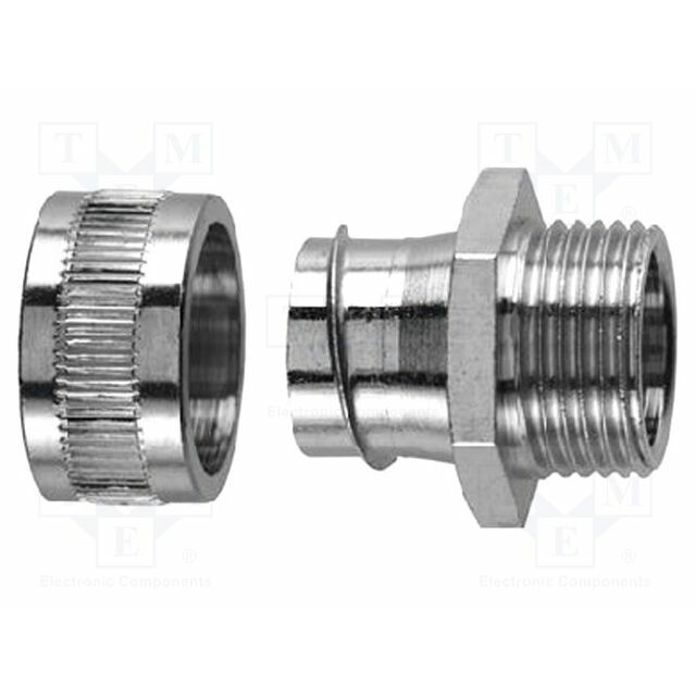 HELLERMANNTYTON Straight terminal connector; Thread: non-swivel