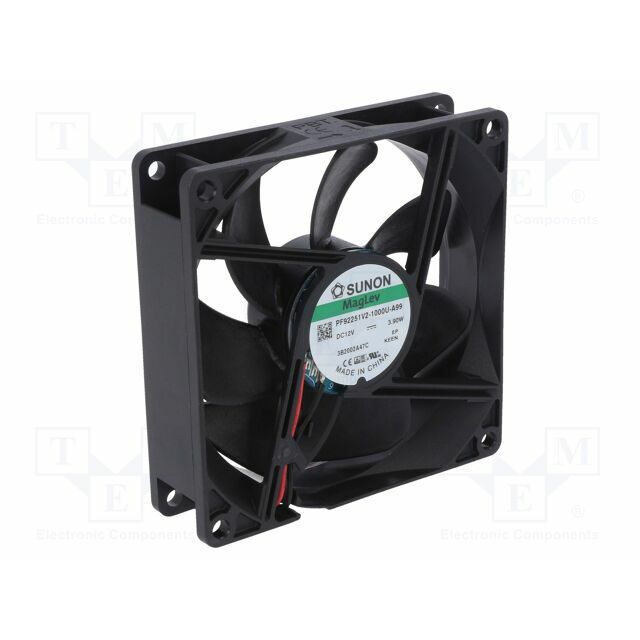 SUNON Fan: DC; 92x92x25mm; axial; 12VDC