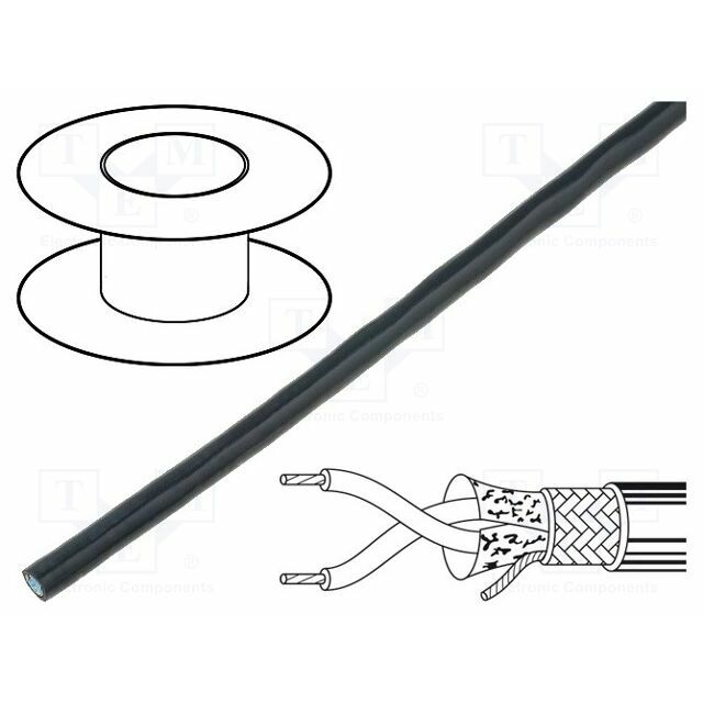 BELDEN Wire; 1x2x22AWG; stranded; Cu; Insulation: