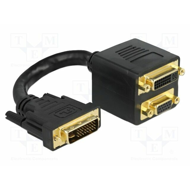 Splitter; single link; 0.1m; black