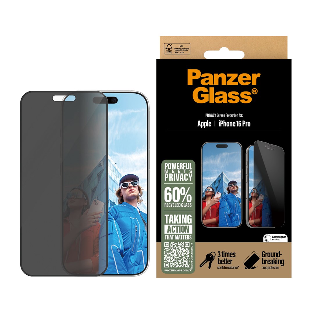 PanzerGlass Privacy Screen Protector iPhone 16