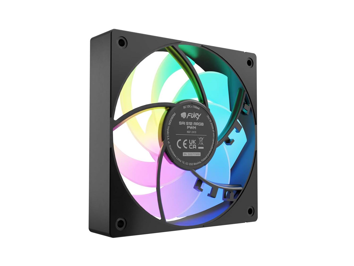 Ventilators Fury SAI S12 PWM ARGB
