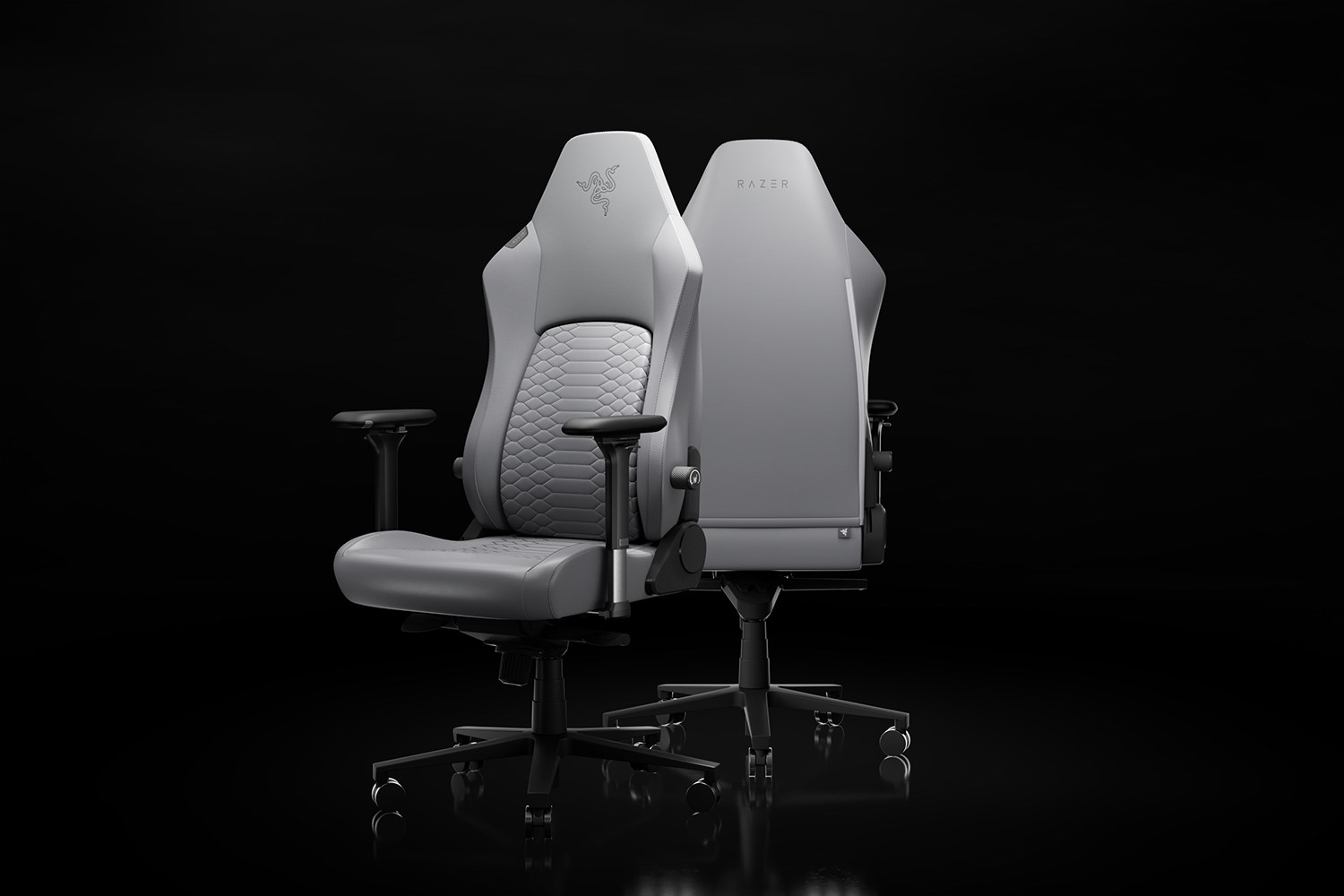 Razer Iskur V2 NewGen Light Gray