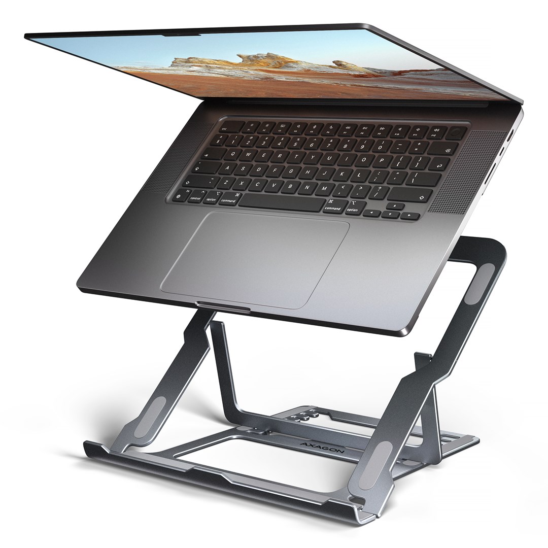 AXAGON STND-LAG ALU stand for laptops
