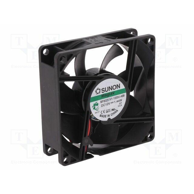 SUNON Fan: DC; 80x80x25mm; axial; 12VDC