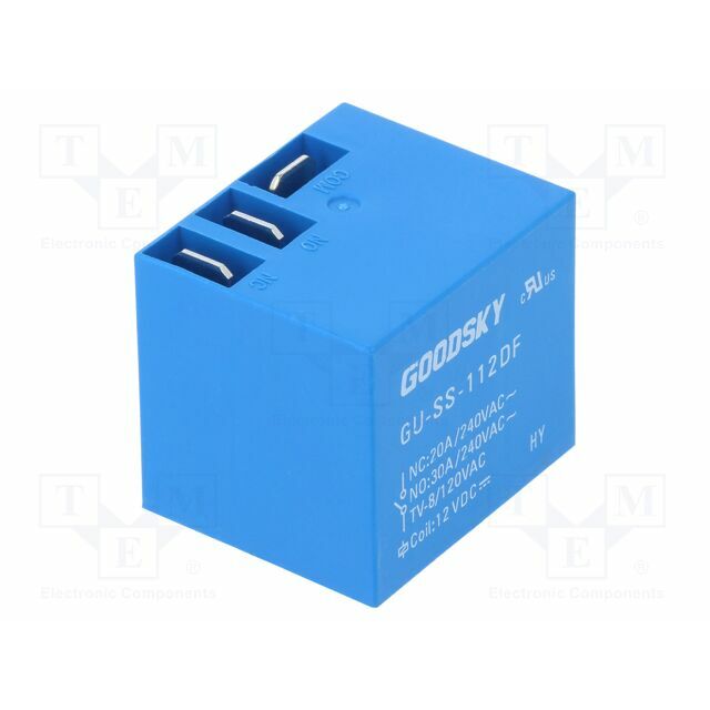 GOODSKY Relay: electromagnetic; Ucoil: 12VDC; SPDT