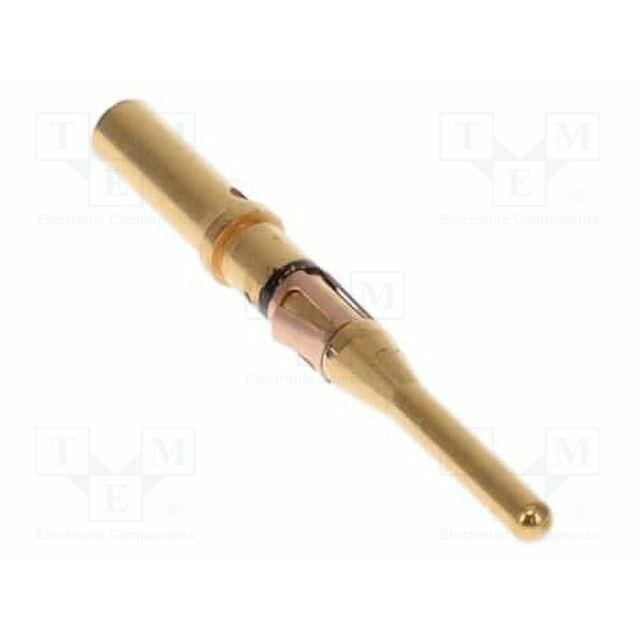 Contact; male; TRIDENT; brass; gold-plated; 1