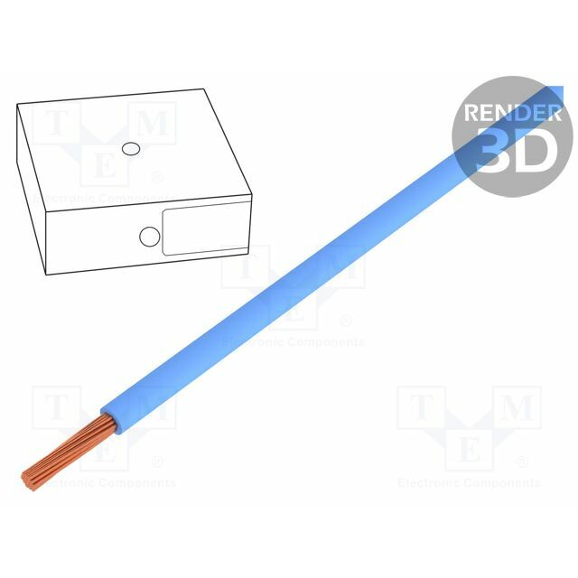 Wire; H05V2-K; stranded; Cu; 0.5mm2