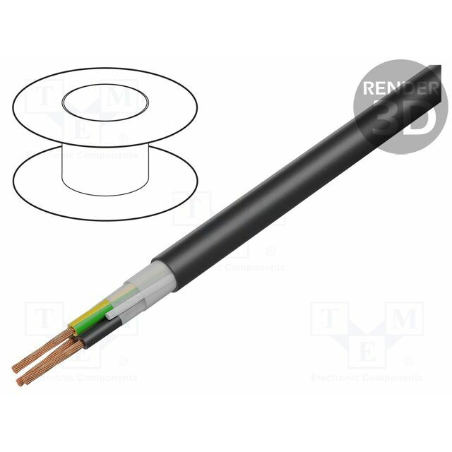 Wire: control cable; 4G0.75mm2; PUR