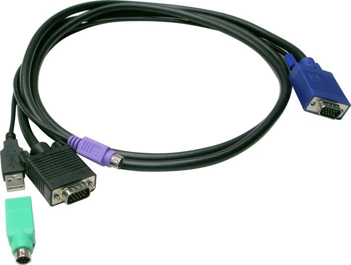 LEVEL ONE LevelOne KVM kabelis VGA->VGA