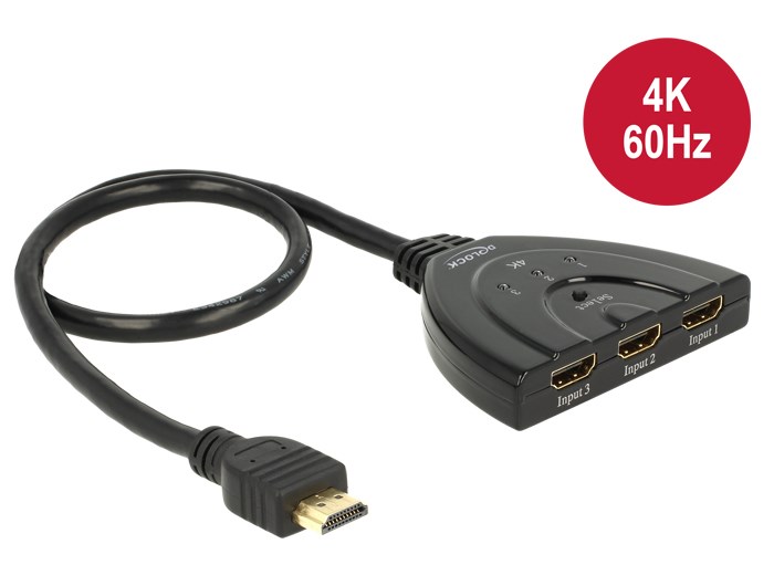 Delock HDMI UHD Switch 3 x