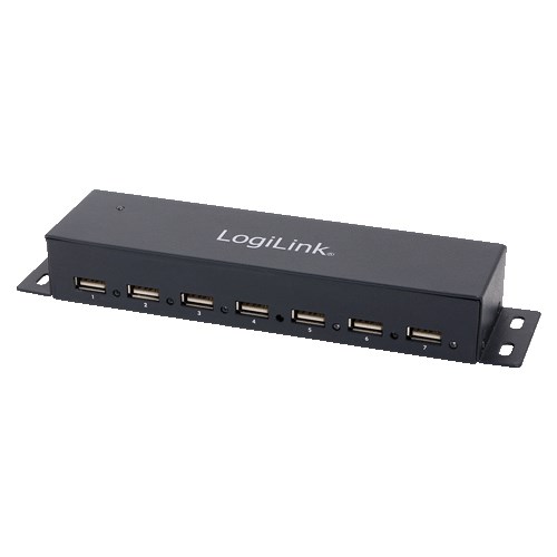 Logilink USB centrmezgls 7 porti metāla