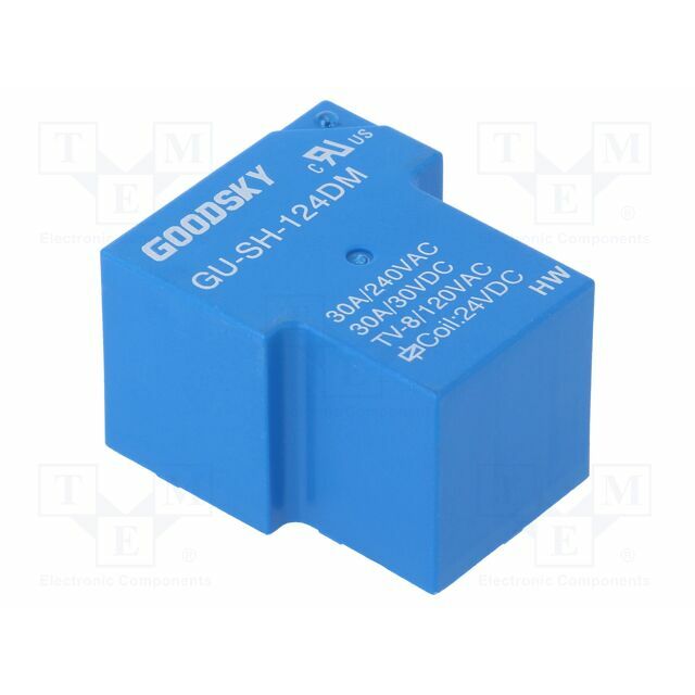 GOODSKY Relay: electromagnetic; Ucoil: 24VDC; SPST-NO
