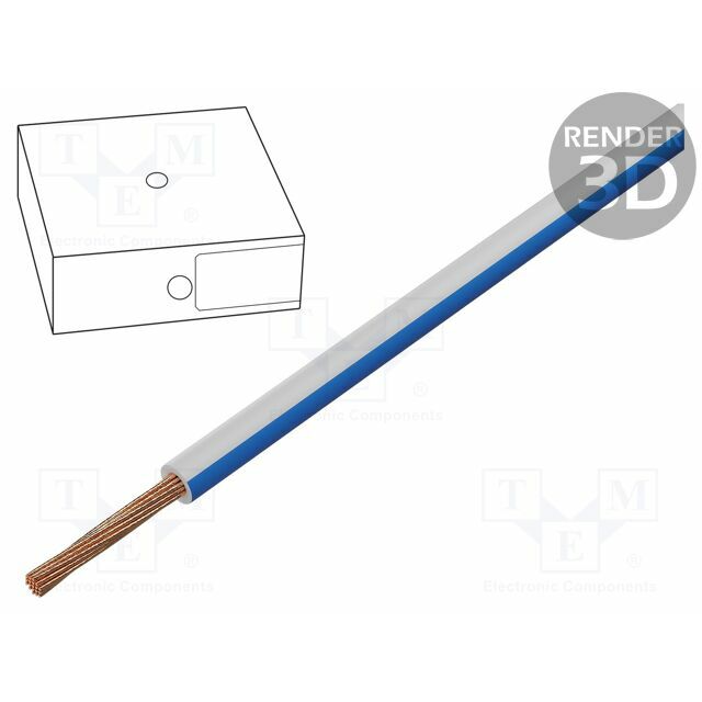 Wire; H05V2-K; stranded; Cu; 1mm2; 18AWG