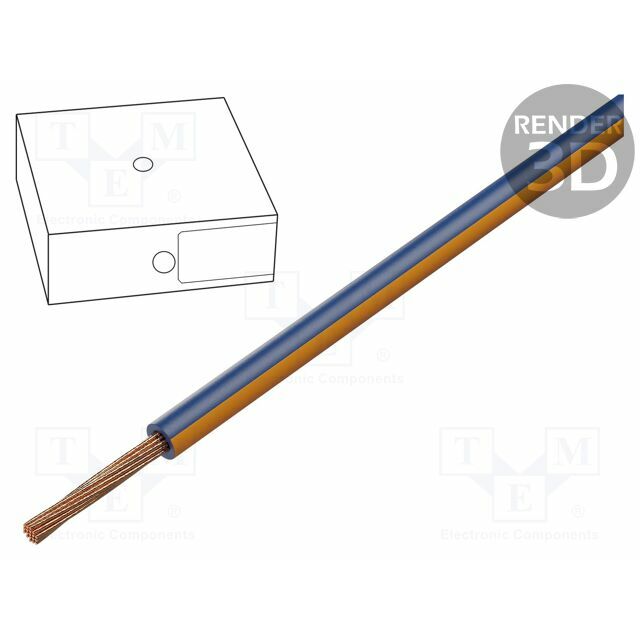 Wire; H05V2-K; stranded; Cu; 1mm2; 18AWG
