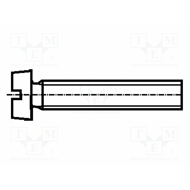 BOSSARD Screw; M4; M4x18; 0.7