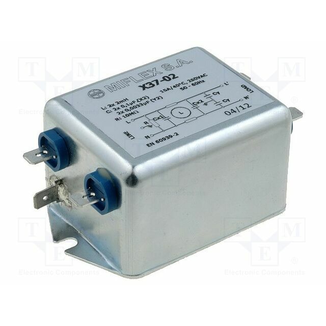 MIFLEX SOLUTIONS Filter: anti-interference; 250VAC; Cx: