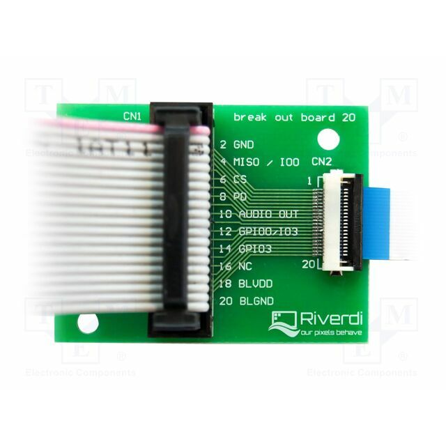 RIVERDI Adapter; Features: ZIF 20pin socket