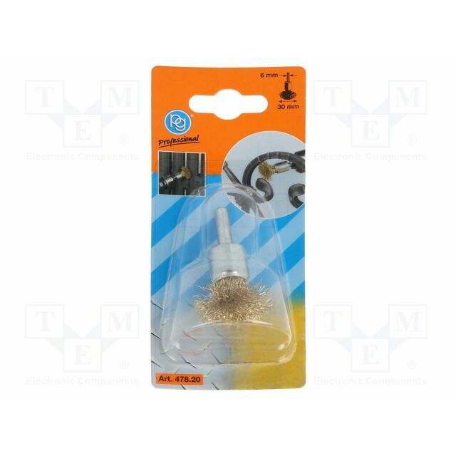 PG PROFESSIONAL Cup brush; 30mm; brass