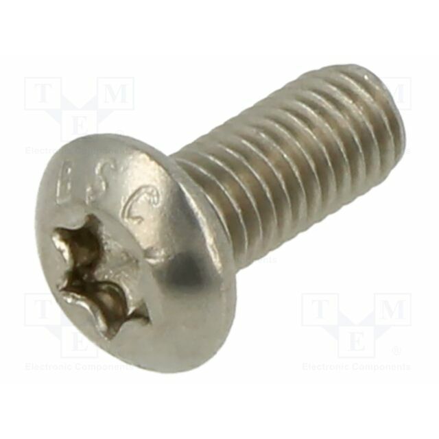 BOSSARD Screw; M5; M5x12; Head: button