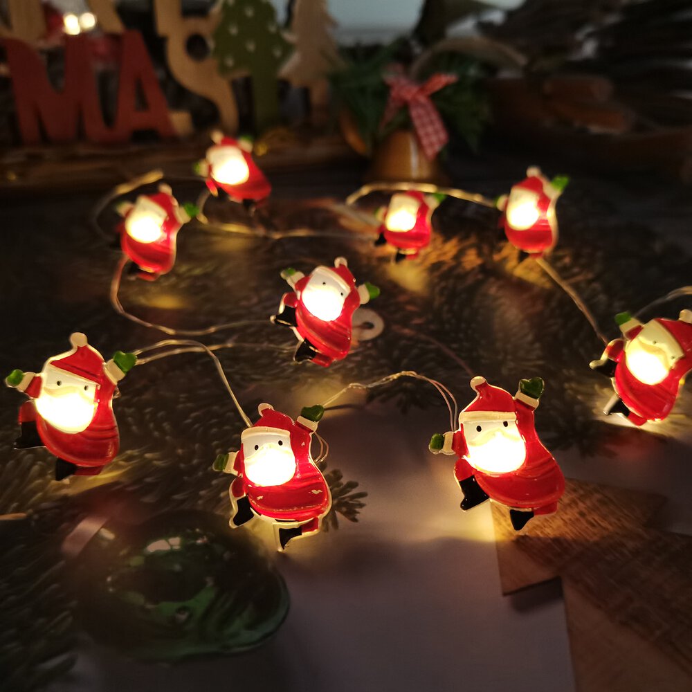 Modee Ziemassvētku vecīša lampiņas BAT režīmā