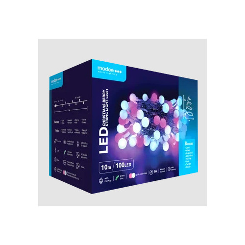 Modee Ziemassvētku lampiņu bumbiņas 10m 100LED