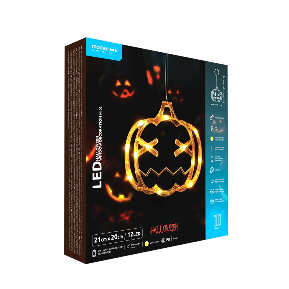 Modee LED iedegts ķirbis Helovīnam (ML-H102)
