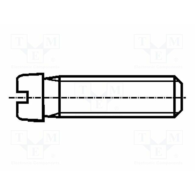 BOSSARD Screw; M2; M2x4; 0.4