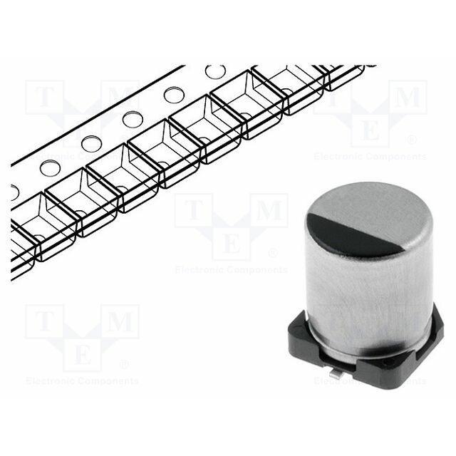 PANASONIC Capacitor: electrolytic; SMD; 100uF; 35VDC