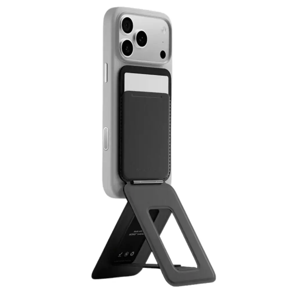 Magnetic stand with wallet for smartphone