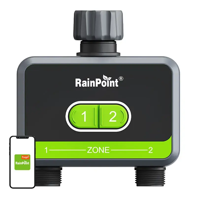 RainPoint 2 zonu apūdeņošanas kontrolieris ar