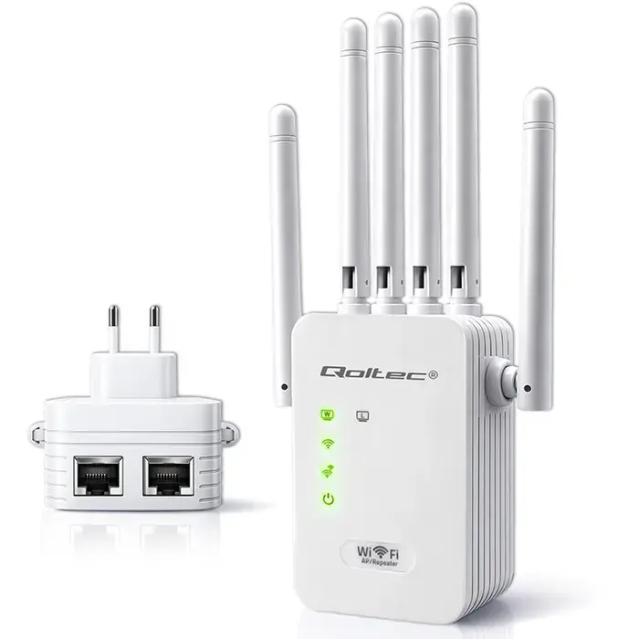 Qoltec Wzmacniacz sygnału WiFi  Repeater  Access