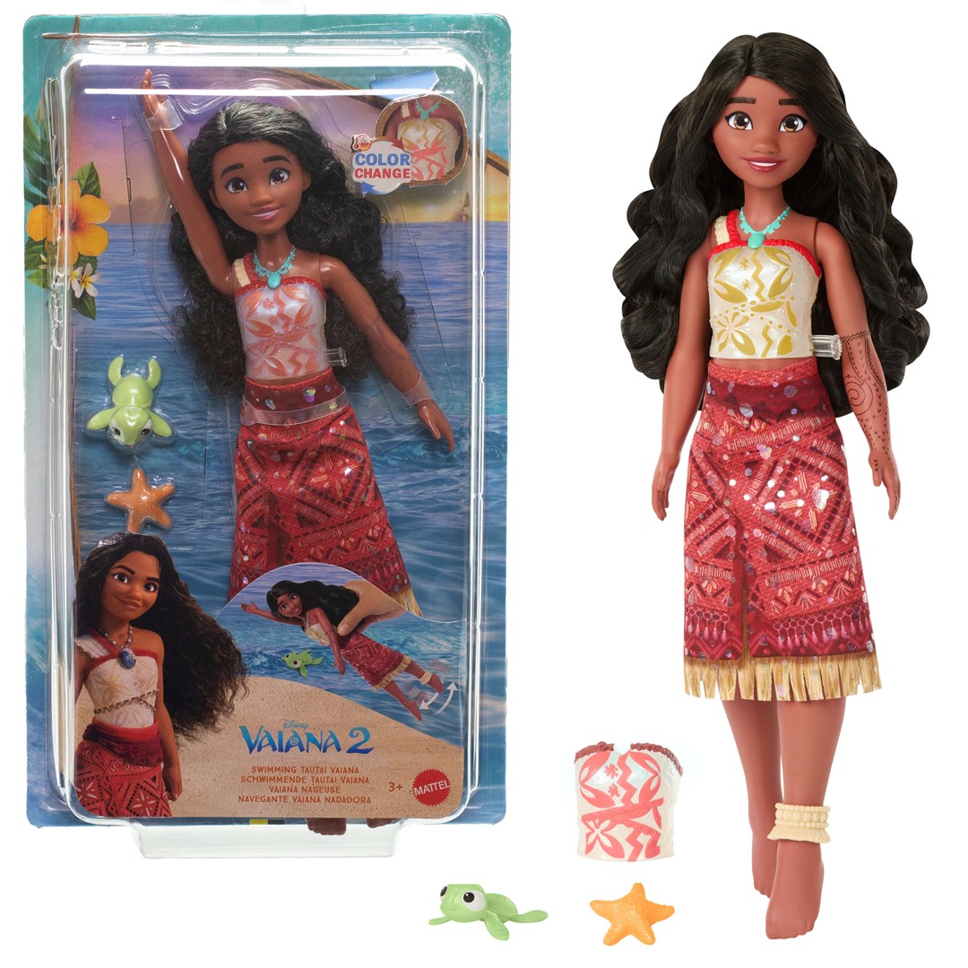 Disney Vaiana 2 Toys, Swimming Tautai