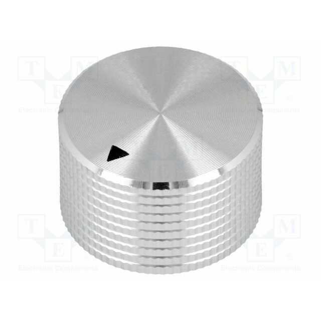 SCI Knob; with pointer; aluminium; Ø25x15mm