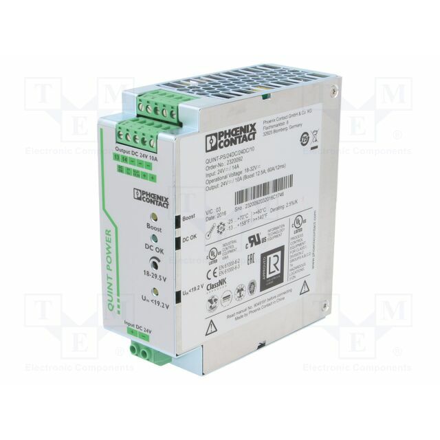 PHOENIX CONTACT Converter: DC/DC; 240W; Uin: