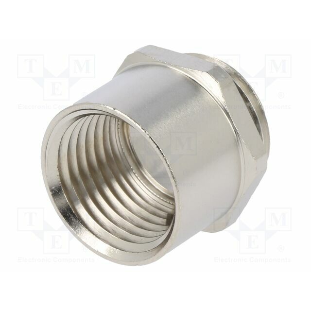 Thread adapter; NPT1/2"; PG11; brass; Plating: