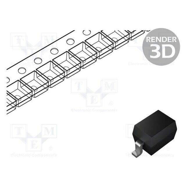 STMICROELECTRONICS Diode: TVS; ESD; unidirectional; SOD323