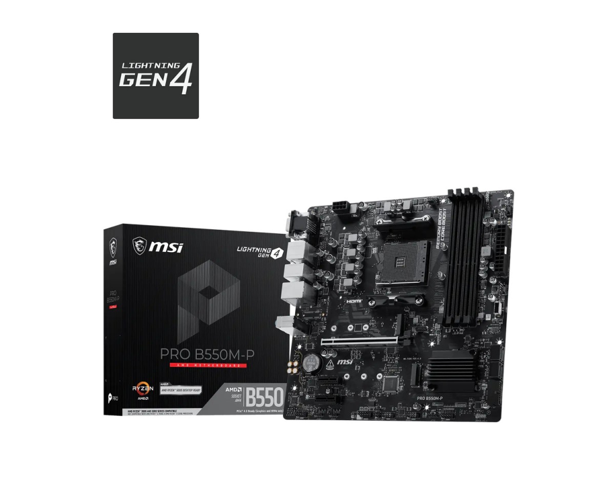 Mātesplate MSI MSI B550M-P (B550, AM4