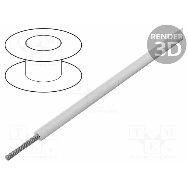 BELDEN Wire; stranded; Cu; 26AWG; TFE