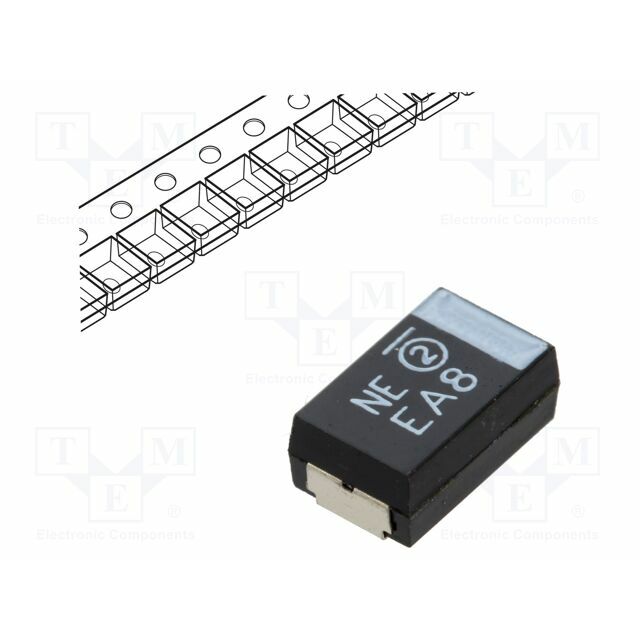 VISHAY Capacitor: tantalum-polymer; 100uF; SMD; 25VDC