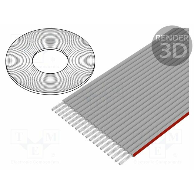 BELDEN Wire: ribbon; 1.27mm; stranded