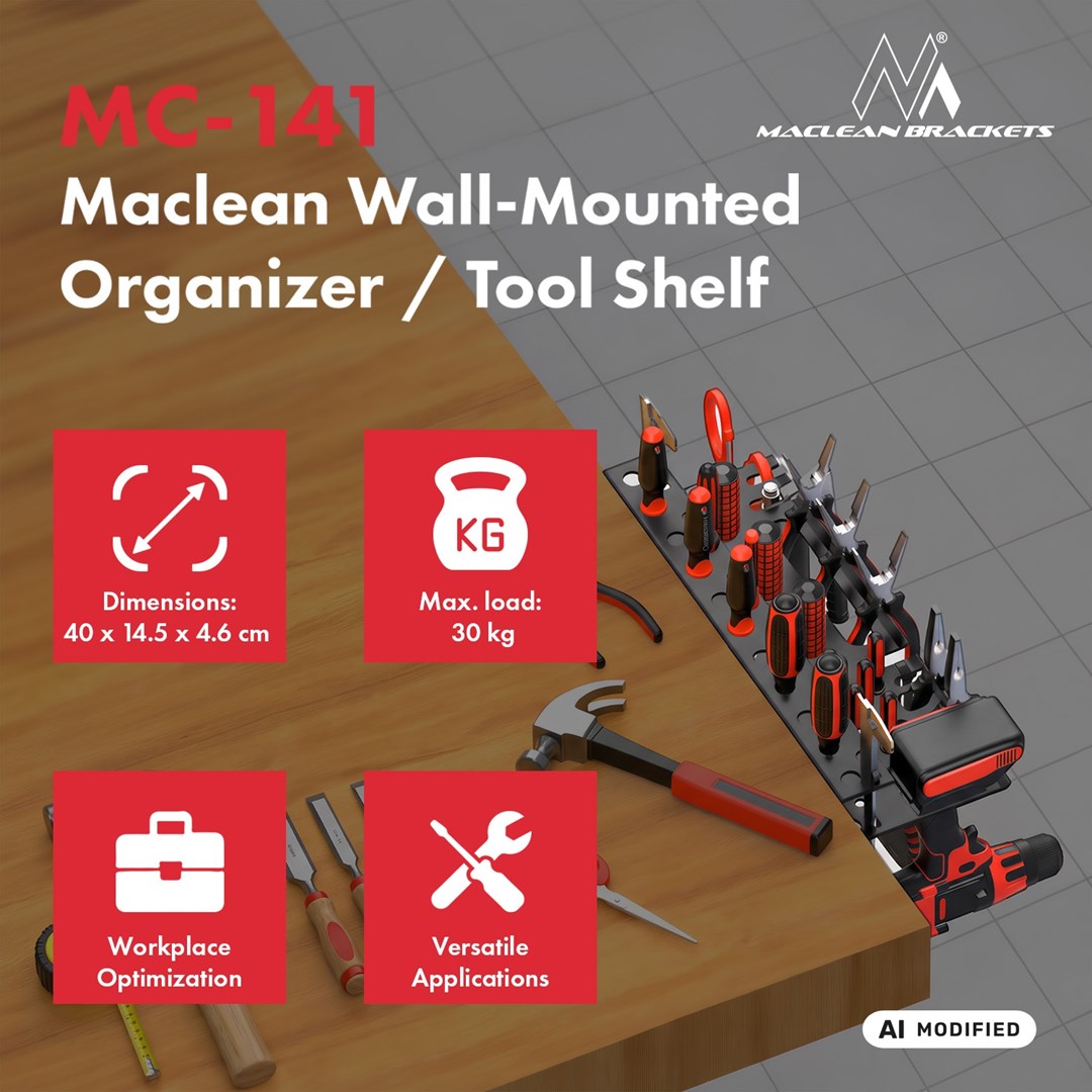 MACLEAN Wall-mounted tool organizer MC-141 |