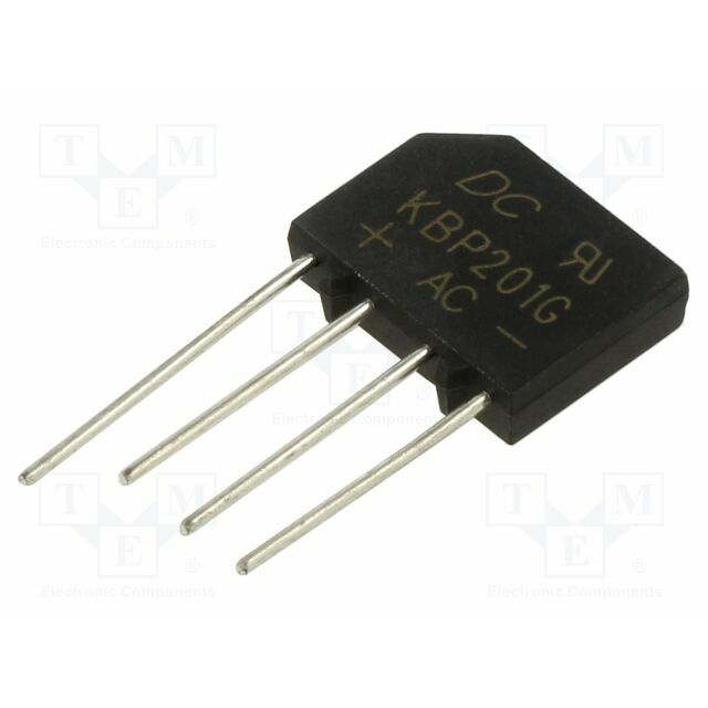 DC COMPONENTS Bridge rectifier: single-phase; Urmax: