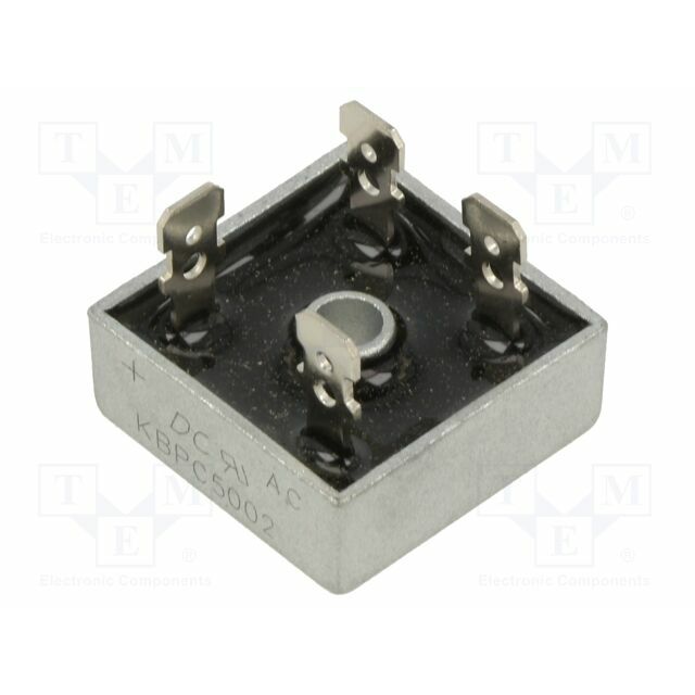 DC COMPONENTS Bridge rectifier: single-phase; Urmax: