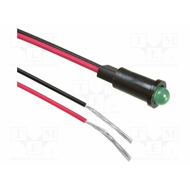 DIALIGHT Indicator: LED; prominent; green; cables