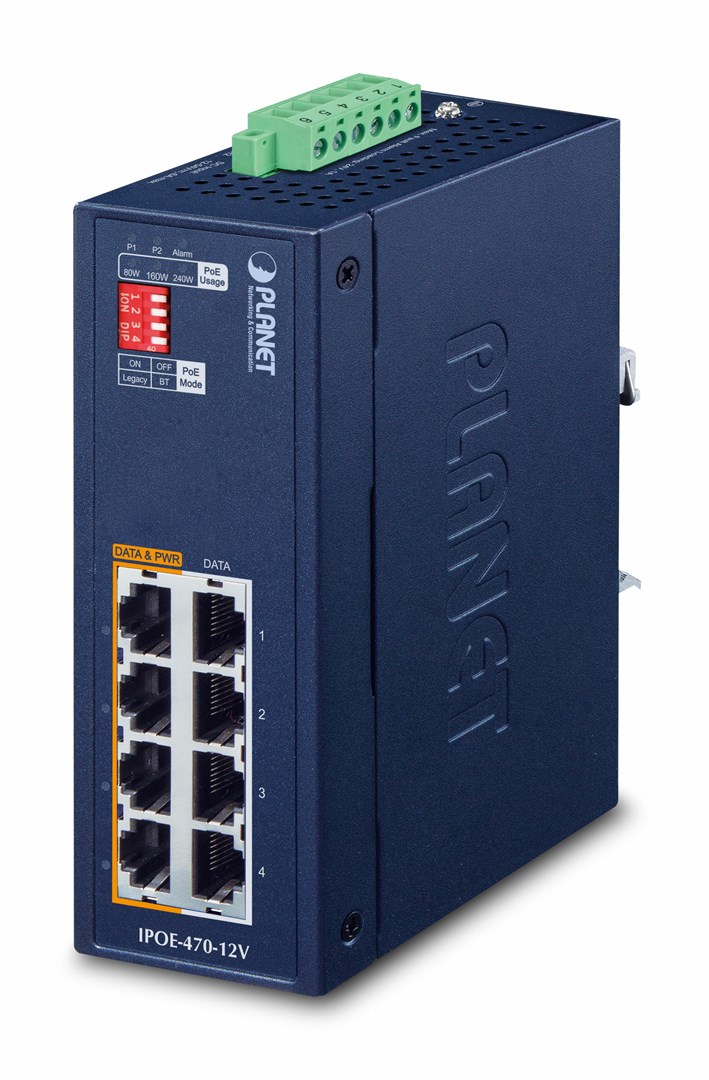 NO NAME Industriālais 4 portu Gigabit