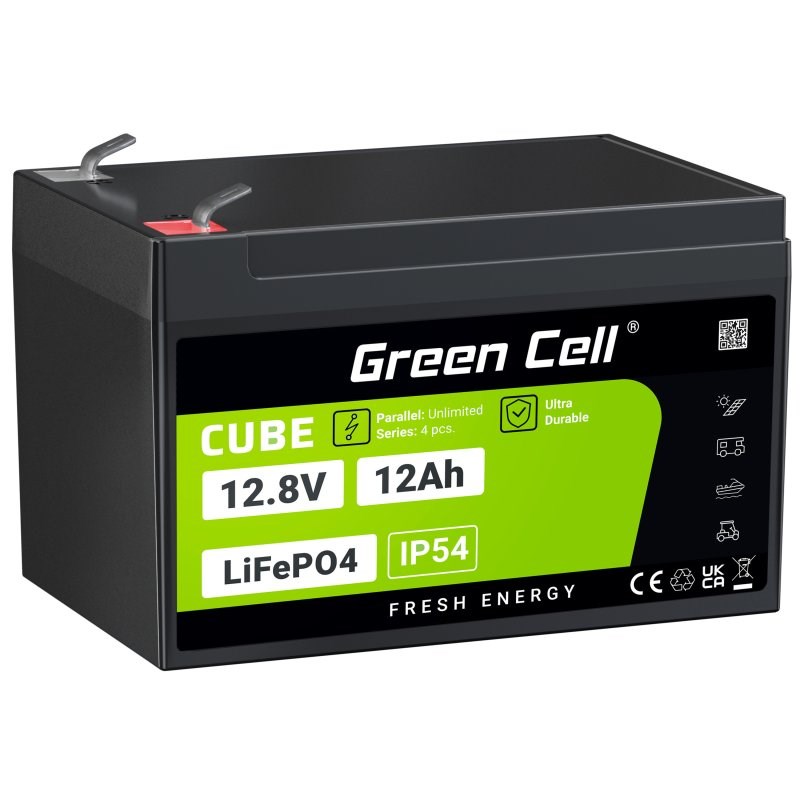 Green Cell LFPGC12V12AH UPS battery Lithium