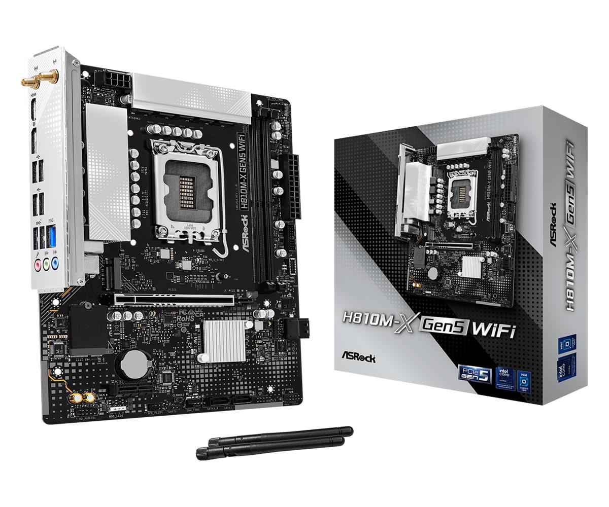 Mainboard|ASROCK|Intel H810|LGA 1851 (Socket V1)|micro ATX|RAM